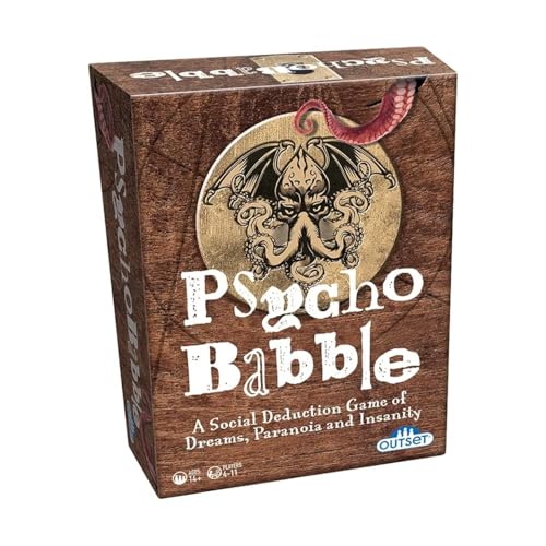 Outset Media Psycho Babble - A Social Deduction Party Game of Dreams, Paranois and Insanity - for 4 to 11 Players Ages 14 and up
