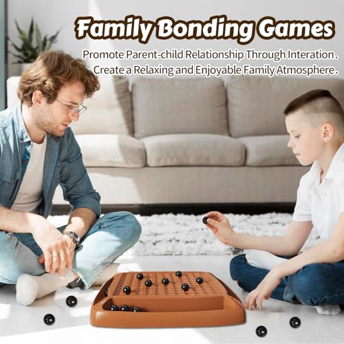 Magnet Game, Magnetic Game Chess 40 Piceses, Family Games for Kids and Adults, Board Game for Kids 8-12 Family Games Night 2-4 Players, Gifts for Teens Kid (Brown) - color: Brown