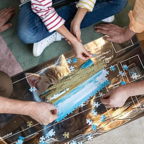 MTG Playmat with Magic Zone 27.5 x 15.7in Includes Storage Bag,TCG Playmat with Soft Surface Premium Non-Slip Rubber Backing Stitched Edges Durable Gaming Mat,Cat Playing Cards - color: Cat Playing Cards, size: 27.5"×15.7"With Zones