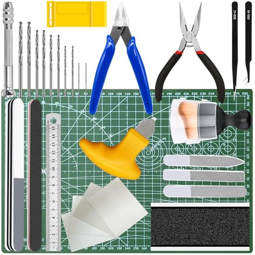 31Pcs Gundam Model Tools Kit, Modeler Basic Tools Craft Set for Car Airplane Models, Miniatures, Model Building Repairing & Fixing