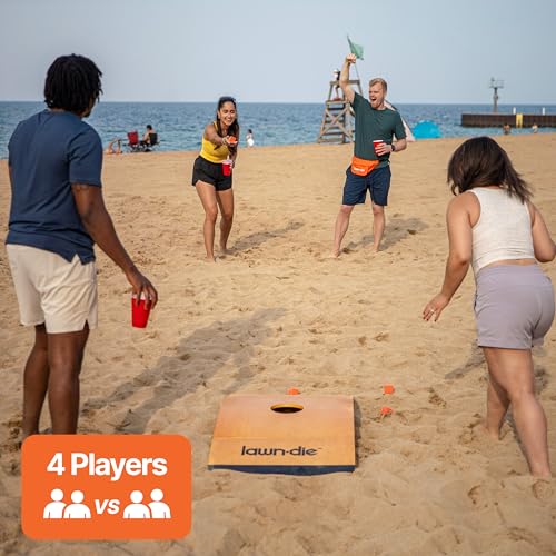 Lawn Die Toss Game Board, Outdoor Yard Games for Adults, 24" x 46" - style: Single Board