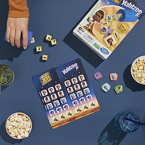 Hasbro Gaming Yahtzee Jr. Star War: Young Jedi Adventures Edition Board Game for Kids | Ages 4+ | 2-4 Players | Counting and Matching Games for Preschoolers