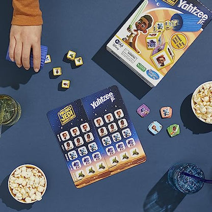 Hasbro Gaming Yahtzee Jr. Star War: Young Jedi Adventures Edition Board Game for Kids | Ages 4+ | 2-4 Players | Counting and Matching Games for Preschoolers