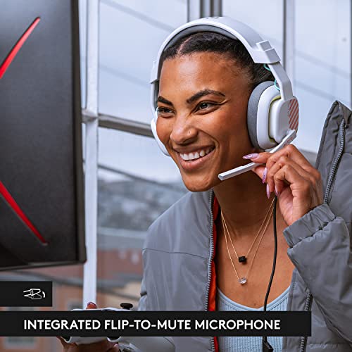 Logitech G Astro A10 Gen 2 Cross-Platform Wired Gaming Headset - White/Xbox | 3.5mm Headphone Jack, 32mm Drivers, Flip-to-Mute Mic, Over-Ear Cup Design - color: White/Xbox Edition