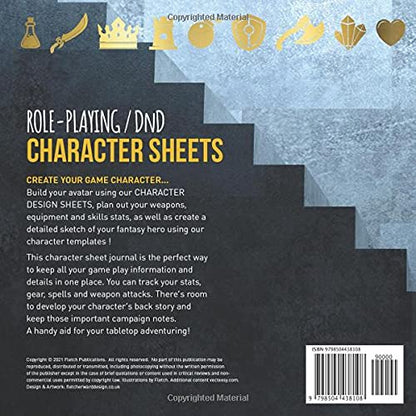 RPG / DnD CHARACTER SHEETS: Gaming character design sheets