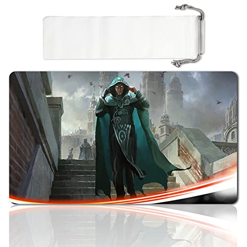 Board Game MTG Playmat Games Size 60X35 cm CCG Compatible for MTG CCG RPG Trading Card Game (Jace Beleren 3) - color: Jace Beleren 3