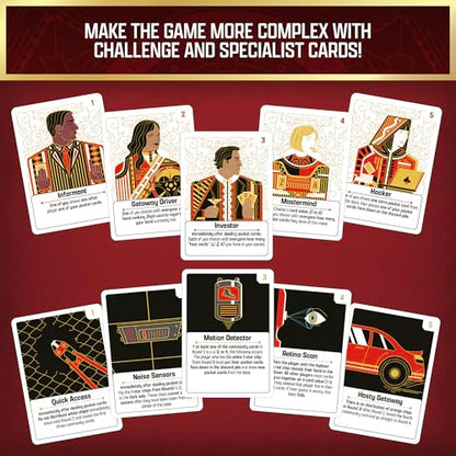Thames & Kosmos The Gang — Cooperative Poker Card Game | Family Game Night & Strategy Game for Adults, Teens & Kids | Team-Based Heist Game | 3–6 Players | Ages 10+ | 20 Min