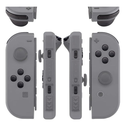 eXtremeRate DIY Full Set Buttons for Nintendo Switch & Switch OLED, Custom Replacement Buttons for JoyCon, ABXY Direction Keys SR SL L R ZR ZL + - Home Capture Trigger Buttons Springs - Black - color: Black