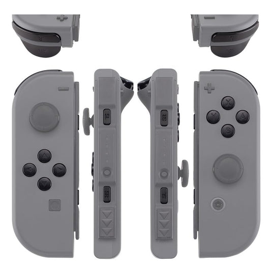 eXtremeRate DIY Full Set Buttons for Nintendo Switch & Switch OLED, Custom Replacement Buttons for JoyCon, ABXY Direction Keys SR SL L R ZR ZL + - Home Capture Trigger Buttons Springs - Black - color: Black