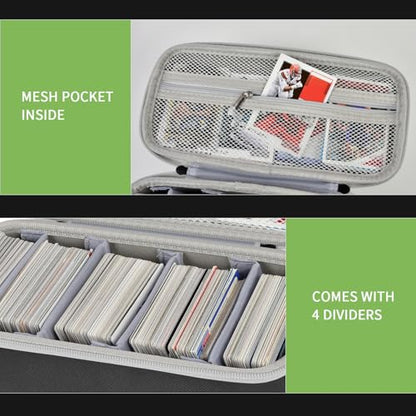 ALKOO Trading Card Carrying Case, 900+ Card Game Storage for MTG | Large card carrying case for card games and trading cards, holds 900+ cards, deck boxes and expansion packs, black, case only - color: Grey