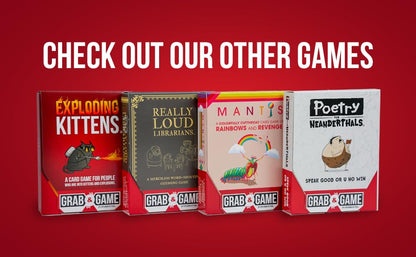 Exploding Kittens Grab and Game, 2-4 Players, Ages 7+, Pocket Version | Pocket-sized Exploding Kittens! Quick to learn, travel-friendly, and great for road trips, parties, and gifting.