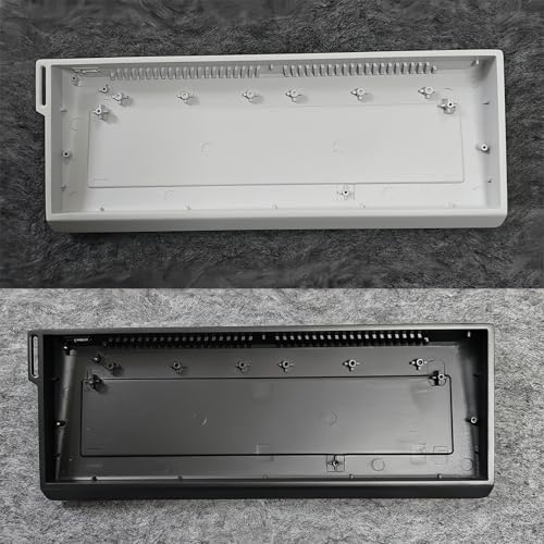 H60 Aluminum Keyboard Case,60% Customized Mechanical Gaming Keyboard Housing Compatible with Woot60HE/MADLIONS MAD 60 HE 61Keys Compact Barebones Keyboards DIY (White) - color: White