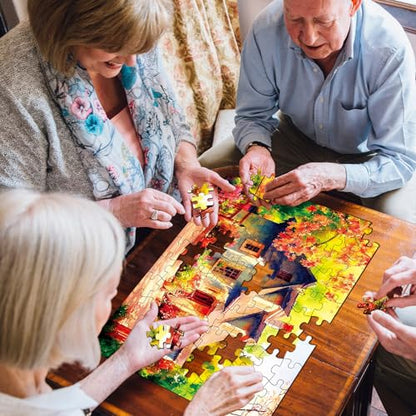 ZOiiWA 4 Pack 100 Pcs Dementia Puzzles for Elderly Country Life Dementia Alzheimers Products and Activities for Seniors Alzheimer’s Puzzles Memory Cognitive Games for Seniors Gift for Elderly Adults