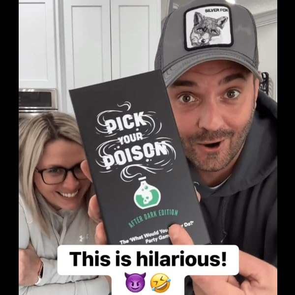 Pick Your Poison After Dark – Adult Party Game for Friends & Groups | Hilarious “Would You Rather” Card Game | Funny Icebreaker for Game Nights, Parties & Pregames | Great Gift for Adults