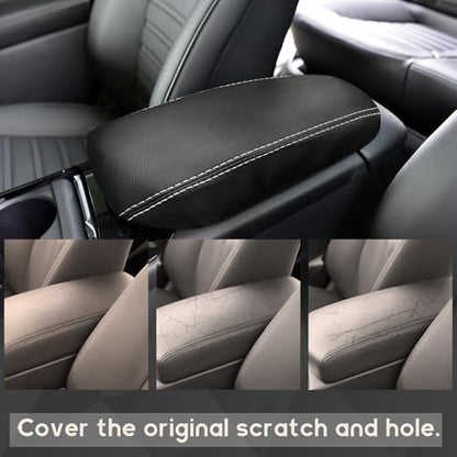 ramuel Center Console Armrest Cover for Ford Fusion 2013 2014 2015 2016 | Anti-Scratch ，Non-Slip ，PU Leather ，Easy Install - size: for Fusion 2013 2014 2015 2016