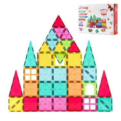 Bmag Magnetic Tiles, 36 PCS Building Blocks for Toddlers, 3D Magnet, STEM Educational Learning Building Blocks for Kids Children, Stacking Montessori Toys Gifts for Boys Girls - size: 36 PCS