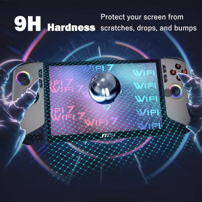 [UltraHD 2 Pack] 9H Tempered Glass Screen Protector Compatible with 2025 MSI Claw A8/ Claw 8 AI+ A2VM Handheld Game Console (8 inch), Anti-Scratch, Anti-Fingerprint, Bubble-Free - color: Glossy