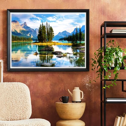 Jigsaw Puzzles 2 Pack 1000 Pieces - Puzzles for Adults - Rocky Mountain & Spirit Island National Park Impossible Challenging Puzzles - color: Rocky Mountain & Spirit Island National Park