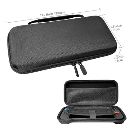 Travel Carrying Case for Nintendo Switch 2 2025, Large Volume Consoles Accessories Bundle Holder Shockproof Hard Shell Protective Cover Pouch Waterproof Portable with Game Cartridge Slots Black - color: Black, style: Net