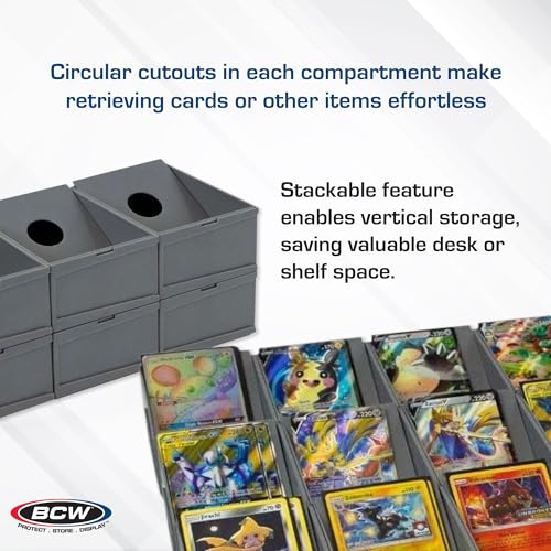 BCW Modular Card Sorting Tray - 2ct | Customizable Display and Storage Grid TCG Sorting Tray | Ideal for Sports Cards, Magic the Gathering, Pokémon, and More - style: 12 Cells