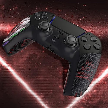 eXtremeRate PlayVital Anti-Skid Sweat-Absorbent Controller Grip for ps5 Controller, Professional Textured Soft Rubber Pads Handle Grips for ps5 Controller - Clown Hahaha - color: Clown Hahaha