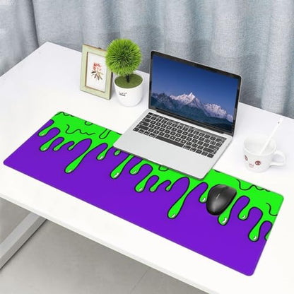 Gaming Mouse Pad Abstract Dripping Design Desk Mat Desk Pad Large Gaming Mouse Pad E-Sports Office Keyboard Pad Computer Mouse Non-Slip Computer Mat Gift for Teen Boyfriend Girlfriend - color: Dripping