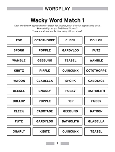 Creative Brain Games Perplexing Word Puzzles (Dover Brain Games & Puzzles)