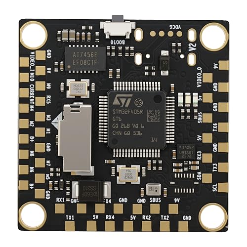 AERO SELFIE F405NC Drone Flight Controller, 2-10S LiPo, BMI42688 IMU, SPL06/DPS310 Barometer, OSD, 6 UART, 10 PWM, BEC 5V/9V, MicroSD Slot, Supports Betaflight, Ardupilot, INAV