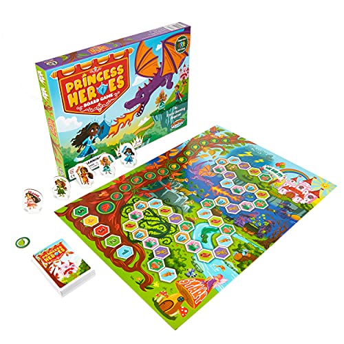 Princess Heroes Cooperative Board Game Kids Ages 4 and up, Help Princesses | Cooperative princess adventure. Kids work together to save the kingdom. Easy to learn and perfect for family fun time.