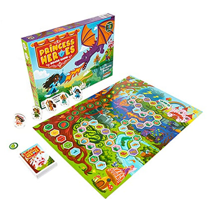 Princess Heroes Cooperative Board Game Kids Ages 4 and up, Help Princesses | Cooperative princess adventure. Kids work together to save the kingdom. Easy to learn and perfect for family fun time.