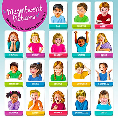 SkillEase Happy or Not, Bingo Emotions and Feelings Activity for Social Skills, Social Emotional Learning Activities, Therapy and Counseling Game for Kids, Speech Therapy Autism Game,