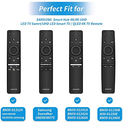 Samsung 3 Pack Silicone Protective Case for Smart TV Remote Control BN59 Series - Anti-Lost Shockproof Glowing Cover Skin Sleeve Protector for 4K Ultra HDTV Remote