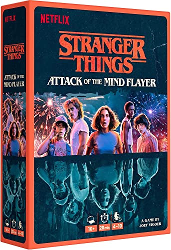 Stranger Things: Attack of The Mind Flayer Party Game - Immersive Social Deduction & Bluffing Strategy Game for Kids & Adults, Ages 10+, 4-10 Players, 20 Minute Playtime, Made by Repos Production