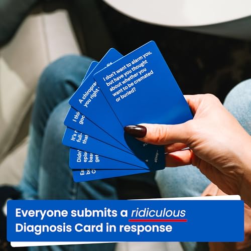 DiagnosThis – Hilarious Hypochondriac Party Game for Adults | 300 Diagnosis & 100 Symptom Cards for Medical Nerds, Hypochondriacs & Game Nights
