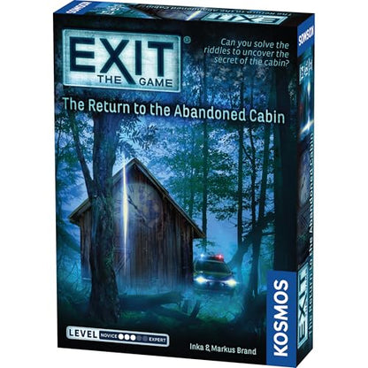 EXIT: The Return to The Abandoned Cabin | EXIT: The Game - A Kosmos Game | Family-Friendly, Card-Based at-Home Escape Room Experience | Collaborative for 1 to 4 Players, Ages 12+ - style: Return to the Abandoned Cabin