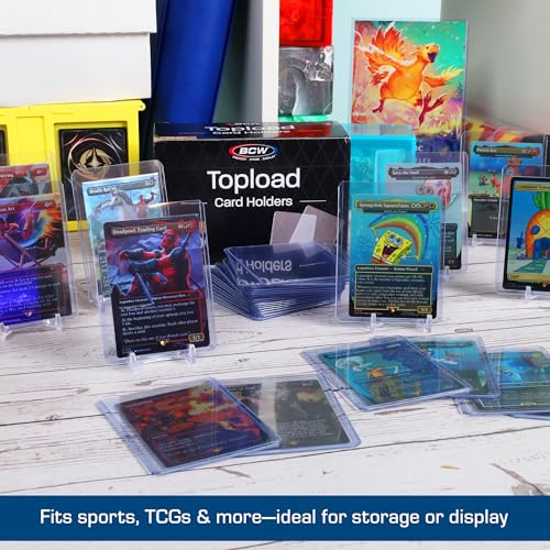 BCW 3x4 Standard Topload Card Holders | 400 Pack | Top Loaders for Cards | Rigid Card Protector | Fits Standard Size Cards Up to 35pt - size: 400 Pack