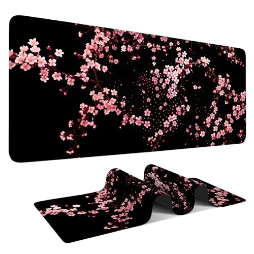 Cherry Blossom Extended Gaming Mouse Pad 35.4 x 15.7 Inch – Japanese-Inspired Desk Mat for Gaming, Office, and Study with Non-Slip Rubber Base - color: #42, size: 35.4" x 35.4"