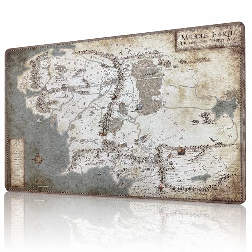 MTG Playmat Non-Slip Rubber Backing Printing Commander Board Game Desk Mat Duel Mat TCG PTCG Playmat 24x14 inches and Free Storage Bags (Map2, 24"X14") - color: Map-5, size: 24"X14"