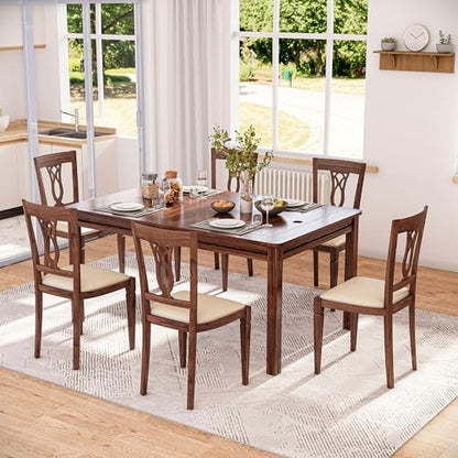 Board Game Table with Removable Table Top, 54” x 31” Play Area, Gaming and Dining Table with EVA Play Mat, Detachable Cup Holders and Trays for 6 Players, for Card, DND and Poker, Walnut - size: REC Table