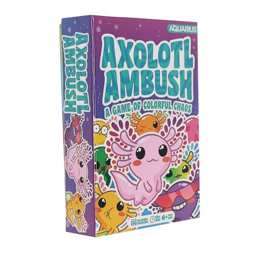 AQUARIUS Axolotl Ambush Card Game - Great Family Fun - Ages 6+ - Officially Licensed for Fun - Axolotl Card Game - Merchandise & Collectibles
