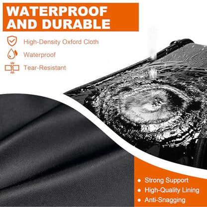 Air Hockey Arcade Table Cover,Heavy Duty 600D Oxford Covers for Hockey Game Table/Foosball and Game Soccer Table ,Outdoor Waterproof,Rain, Snow and Wind-Proof (Black, 60*32*20in) - size: 60*32*20in