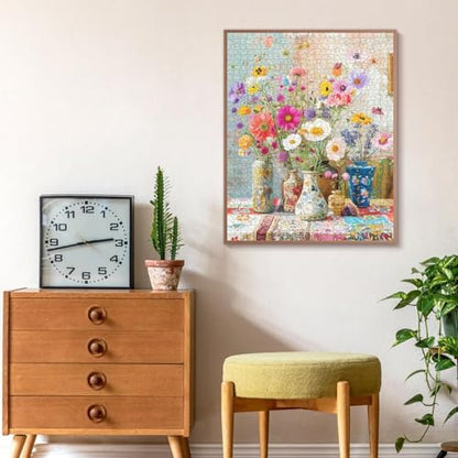 Puzzles for Adults 1000 Pieces Flowers, Puzzle 1000 Pieces, 1000 Piece Puzzle for Adults Suitable for Home Décor with 1:1 Poster Dust Free Jigsaw Puzzles (27.5"X19.6")