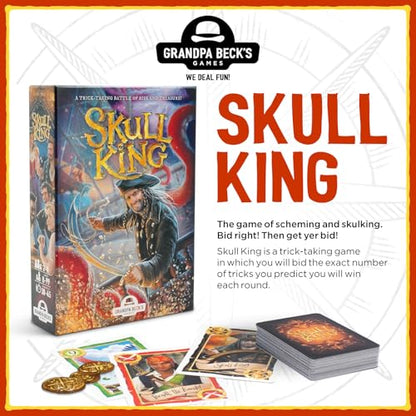 Grandpa Beck's Games Skull King Trick-Taking Card Game | Predict every trick, battle pirates and mermaids, and prove you're the greatest captain on game night. - style: Base Game