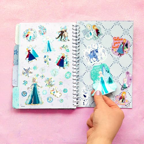 Fashion Angels Disney Frozen 1000+ Tabbed Sticker Collection Book | Includes Holographic, Vinyl & Alphabet Stickers with Elsa, Anna, Olaf & Friends, Ages 6+ - color: Frozen