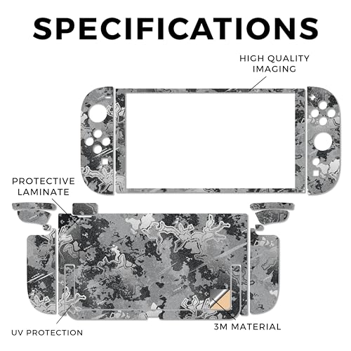 Glossy Glitter Gaming Skin Compatible with Nintendo Switch 2 Console Only - Viper Urban - Premium 3M Vinyl Protective Wrap Decal Cover - Easy to Apply | Crafted in The USA by MightySkins - color: Viper Urban, size: Switch 2 Console Skin Only, style: Gloss