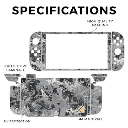 Glossy Glitter Gaming Skin Compatible with Nintendo Switch 2 Console Only - Viper Urban - Premium 3M Vinyl Protective Wrap Decal Cover - Easy to Apply | Crafted in The USA by MightySkins - color: Viper Urban, size: Switch 2 Console Skin Only, style: Gloss