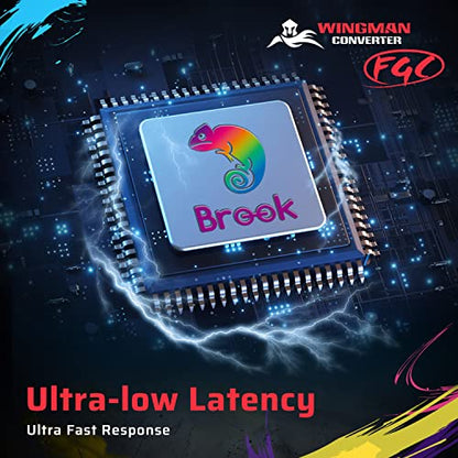 Brook Wingman FGC Converter - an Arcade Joystick Converter, Built for PS5 Fighting Games, Supports Street Fighter 6 and Tekken 8