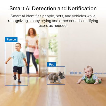 TP-Link Tapo 2K QHD Pan/Tilt Wi-Fi Camera | Apple HomeKit | Physical Privacy Mode | Color Night Vision | Motion Tracking | 2-Way Audio | Local/Cloud Storage | Works w/Alexa&Google Home | (Tapo C225) - style: 2K QHD, HomeKit Compatible