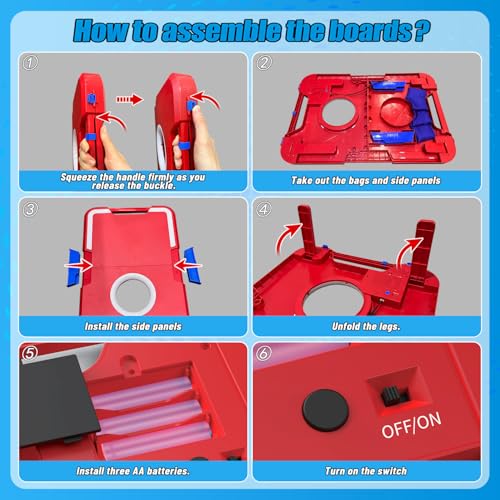 Light-Up Cornhole Board Set, Corn hole Sets with Sound Effects, 2 Foldable Boards & 8 Bean Bags, Portable Outdoor Toss game, Backyard Party Camping Toys Gifts for Kids,Teens,Family,Ages 6-12+