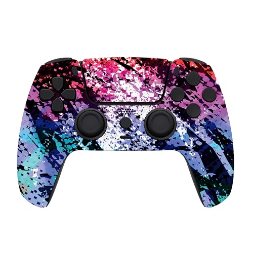 Custom Controllerzz Custom Wireless Controller Compatible with PS5 - Multiple Designs Available (Digital Mirage) - color: Digital Mirage